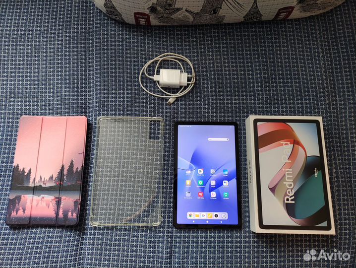 Xiaomi Redmi Pad (6/128) + Чехол-книжка + Накладка