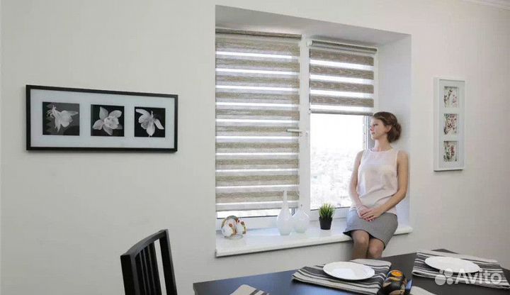 Рулонные шторы тканевые