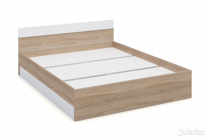 Алёна Спальня с 3-х дверным шкафом (Дуб сонома/Белый)