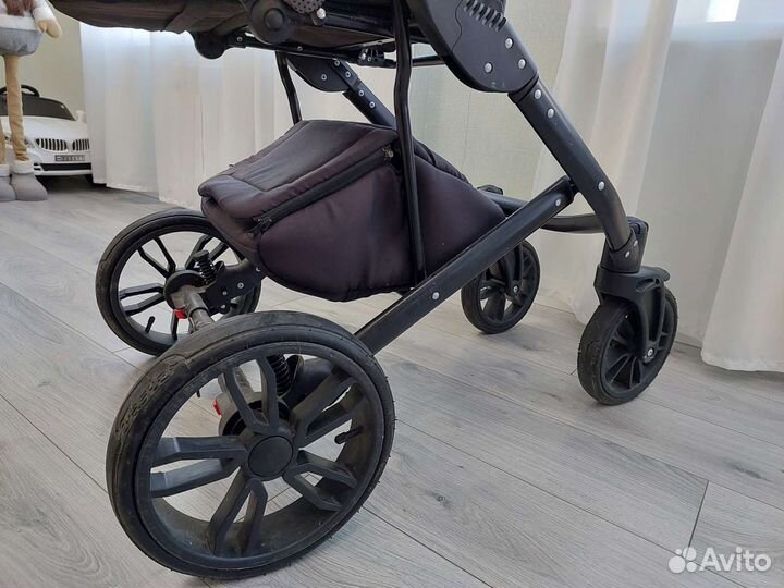 Коляска 2 в 1 indigo эко кожа 3 в 1