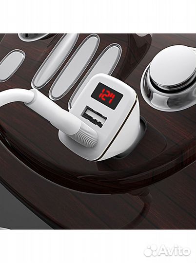 Блок питания автомобильный 2 USB Borofone