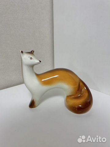 Куница / лиса (СССР, фарфор, статуэтка)