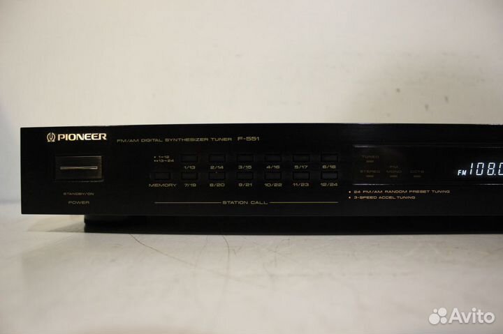 Pioneer F-551 Стерео Тюнер Japan 1988г
