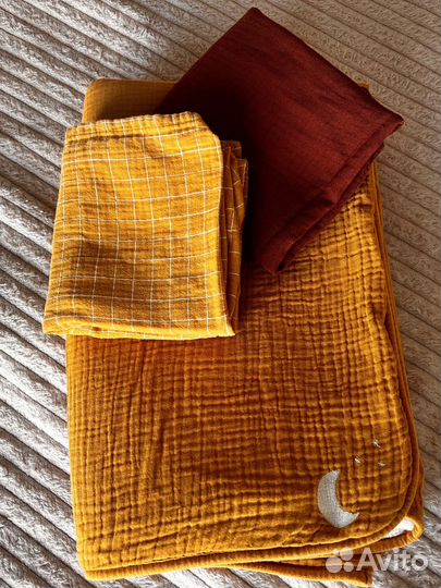 Плед детский kiabi+ 2 Пеленки