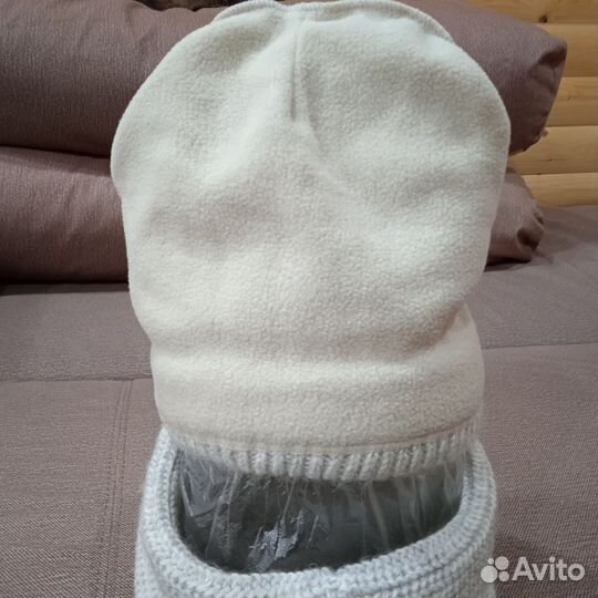 Комплект шапка и снуд женский