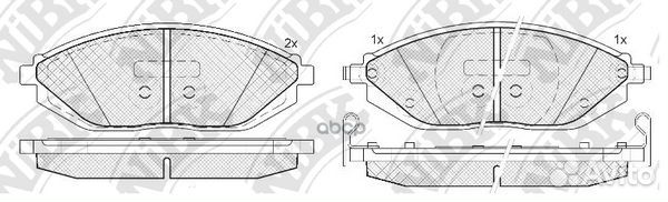 Колодки тормозные chevrolet spark 10- 1.0-1.2 п
