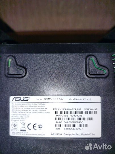 Роутер Asus RT-N12