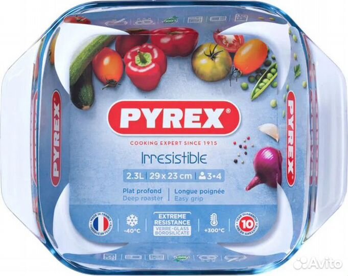 Блюдо Pyrex Irresistible 29х23см квадратное