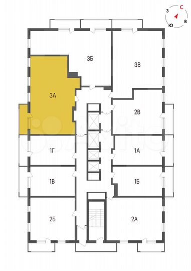 3-к. квартира, 74,8 м², 6/24 эт.