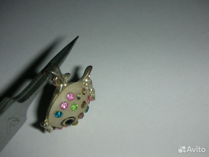 Подвеска и брошь, рыбы, бижутерия