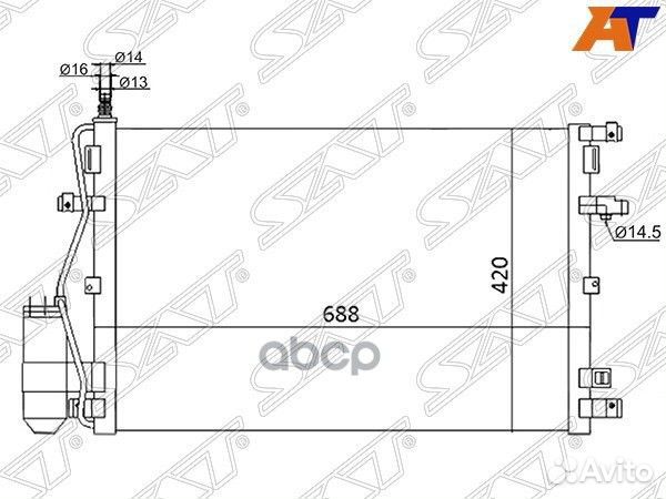 Радиатор кондиционера Volvo XC90 02-14 ST-VL01