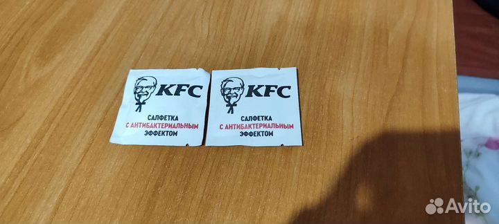 Влажные салфетки KFC (Ресторан быстрого питания)