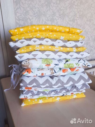 Подушки бортики в кроватку