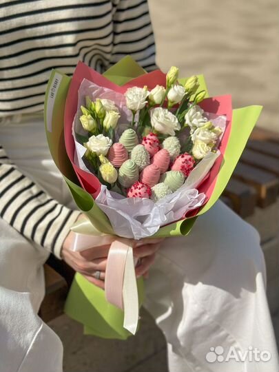 Букеты с клубники в шоколаде