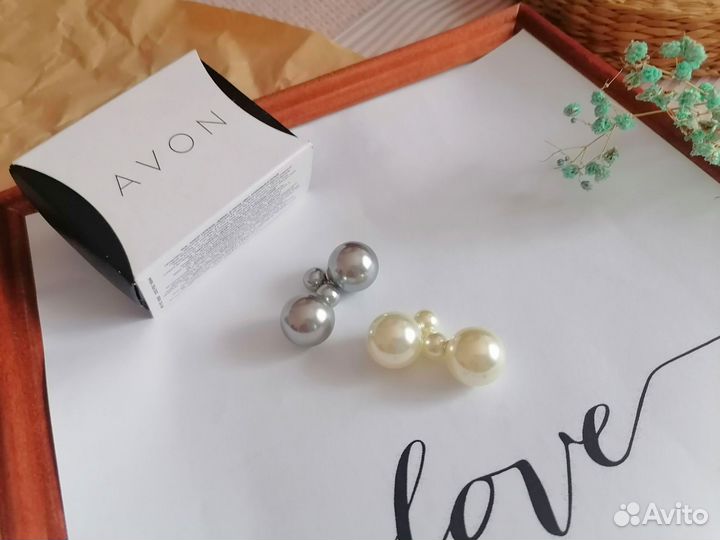 Серьги пусеты Avon