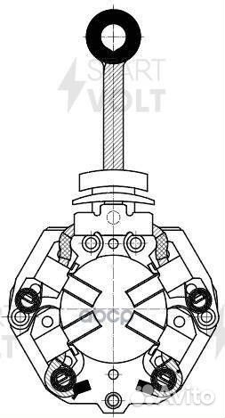 Узел щеточный стартера для а/м Toyota Avensis T