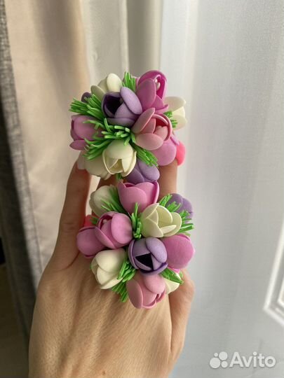 Бантики резинки ручной работы, повязки, ободки