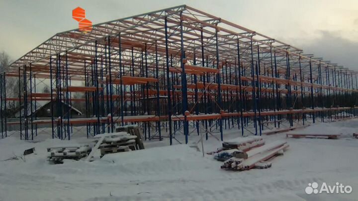 Паллетные фронтальные стеллажи для склада новые и