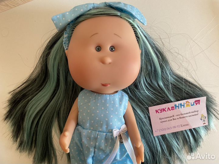 Кукла Мия с цветными волосами твердое тело