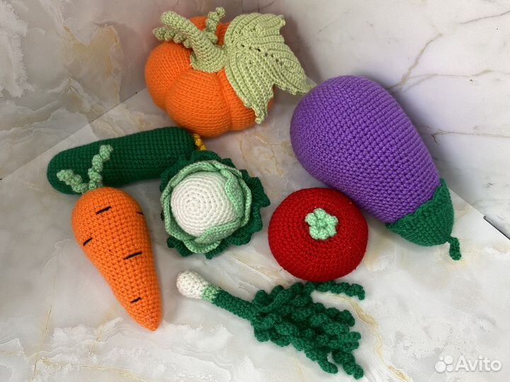 Овощи вязаные