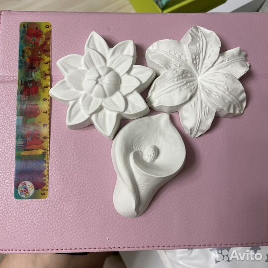 Цветы из гипса для росписи