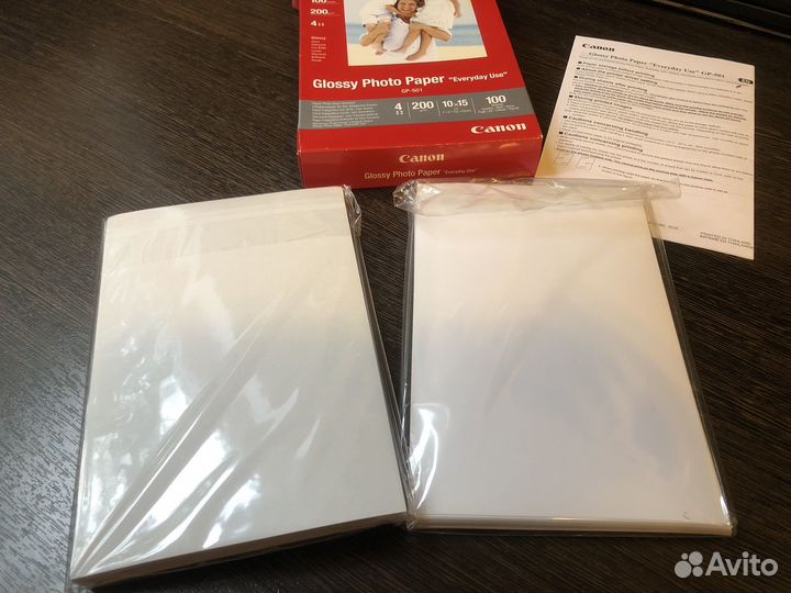 Фотобумага Canon Glossy GP-501 A6 глянцевая