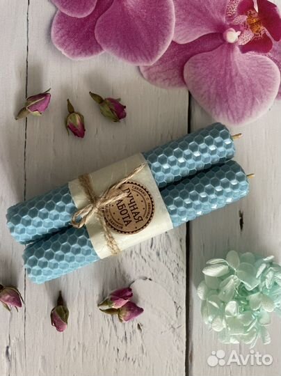 Свечи ручной работы из вощины