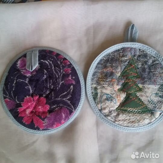 Прихватки новогодние лоскутное шитье