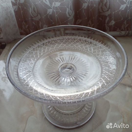 Ваза для фруктов конфетница Стекло редкая