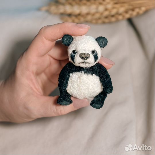 Панда в стиле Тедди, игрушка ручной работы