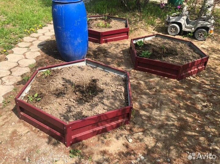 Грядка темно-зеленая 1м х 4м х 22см