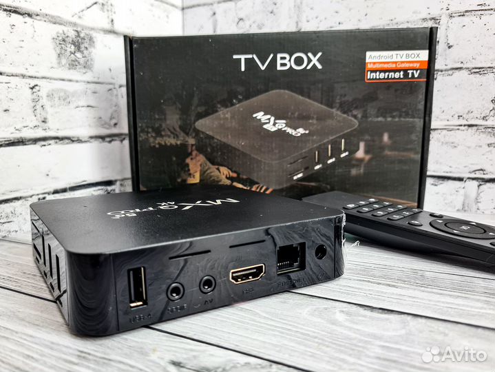 Android приставка для тв 4k новая + IvI на 6мес