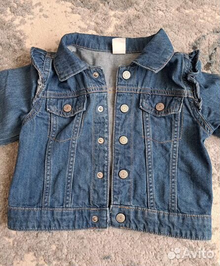 Джинсовая куртка для девочки 92 hm