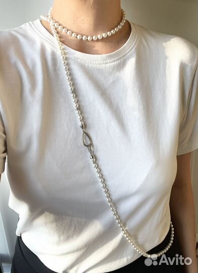 Сотуар из жемчуга (имитация). Колье из жемчуга