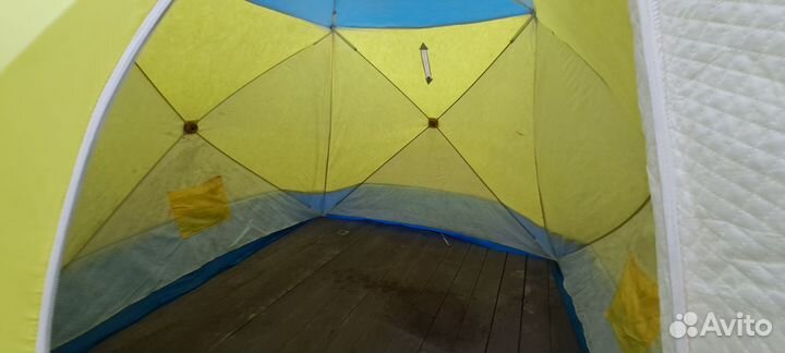 Палатка для зимней рыбалки трехслойная