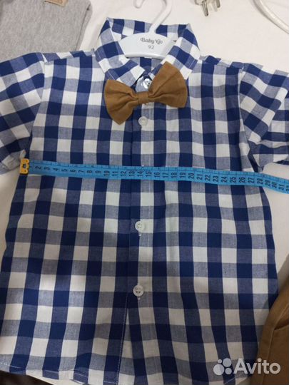 Комплект для мальчика шорты и рубашка 92