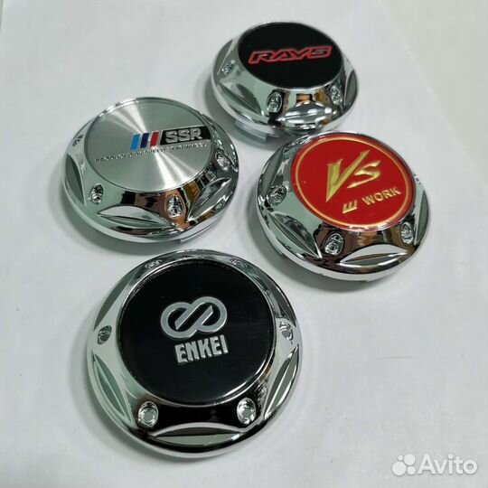 4шт колпак колеса 68/62мм хром