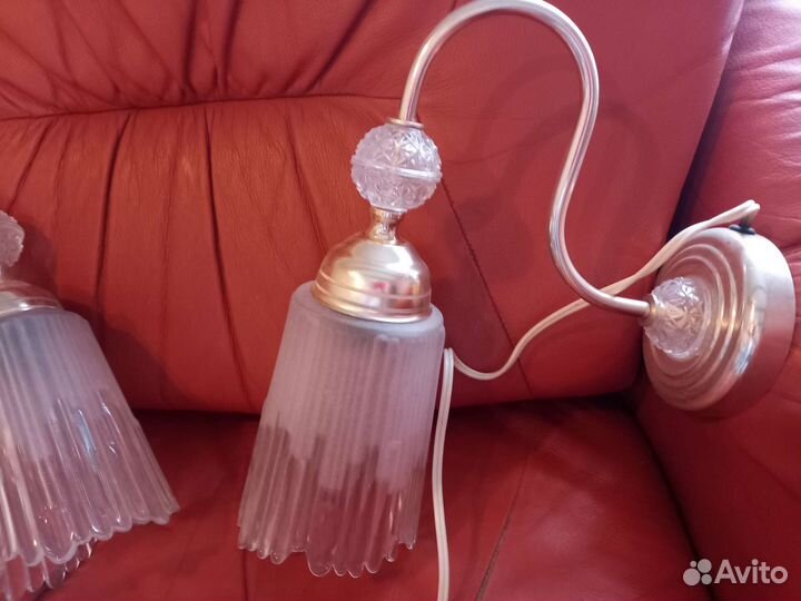 Бра: золото/металл/хрусталь