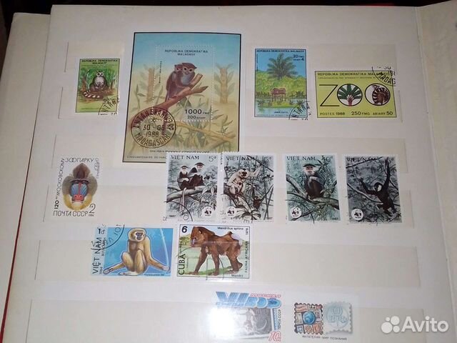 Почтовые марки фауна