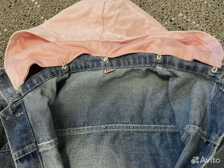 Джинсовая куртка для девочки 110 116