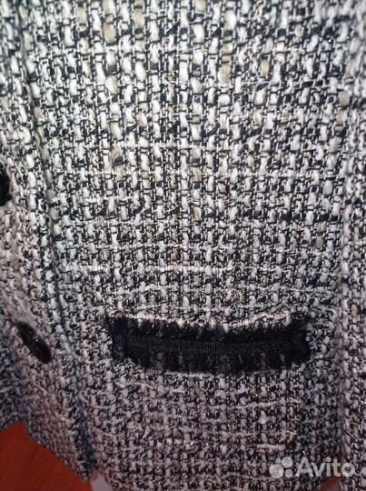 Твидовый пиджак подростковый для девочки от 8-10