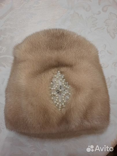 Норковый капюшон.головной убор.шапка.норковая шапк