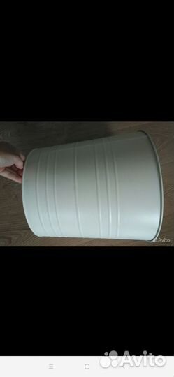 Кашпо жестяное икея большое