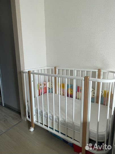 Детская кровать трансформер в подарок 2 матраса