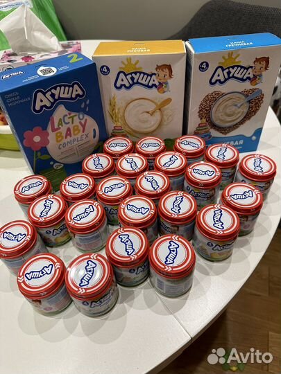 Пюре и каши агуша бесплатно