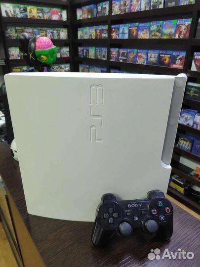 PS3 White 320GB+Прошитая+Много игр