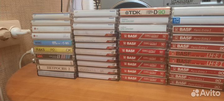 Аудиокассеты 80 шт
