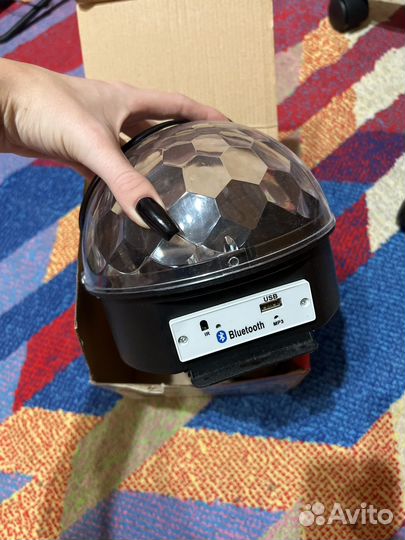 Светодиодный дискошар с bluetooth