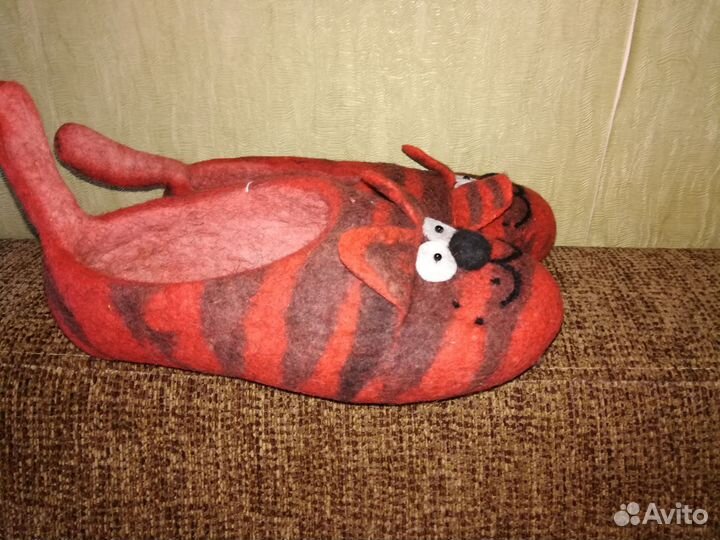 Домашние тапочки 39-40размера, 100% шерсть, новые