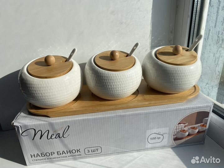 Набор для специй, сахара новый